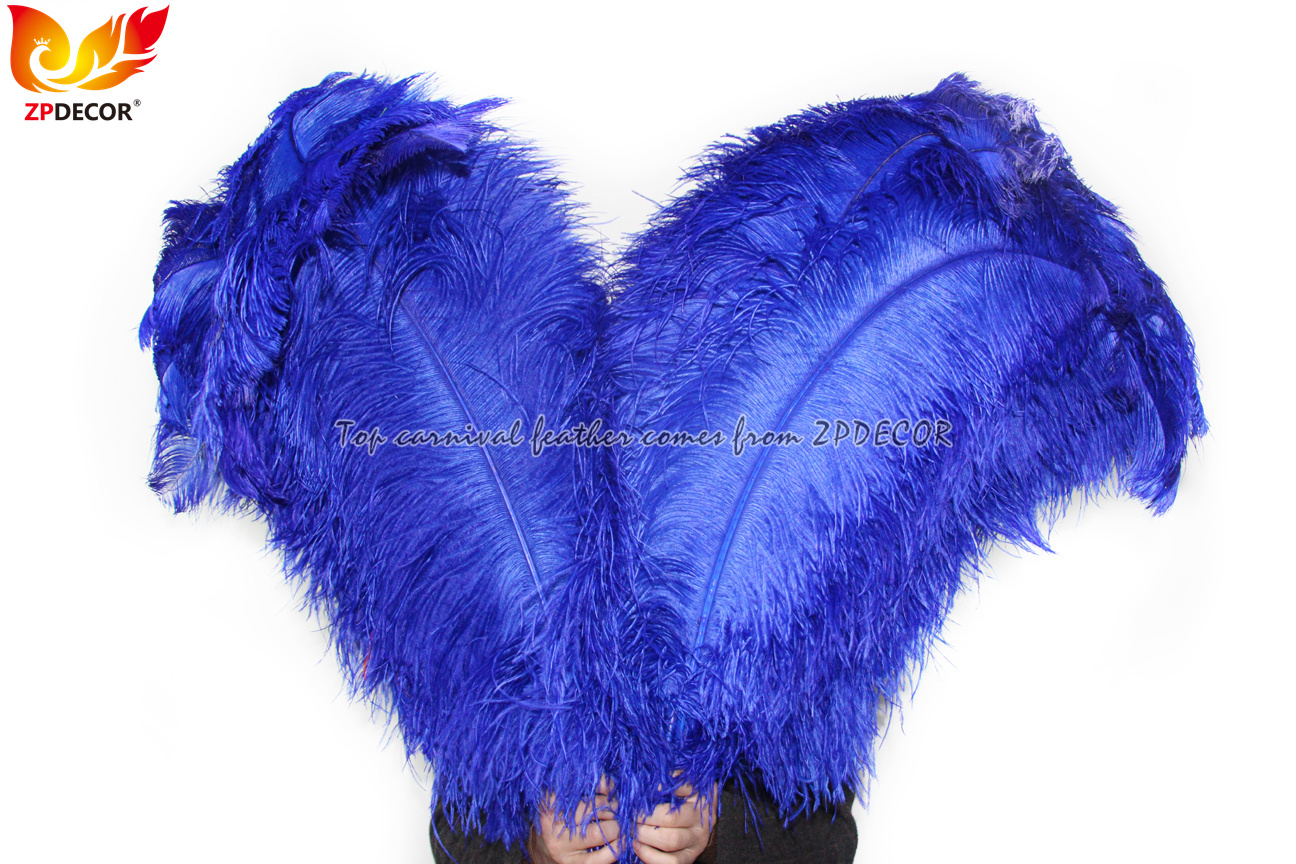 Zpdecor Feathers Factory Wholsale 70-75 cm Royal Blue Ostrich Feathers