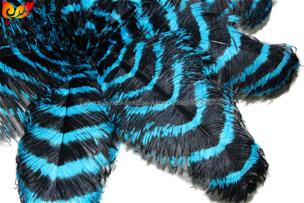 Zpdecor Feathers Wholsale Striped Ostrich Feathers