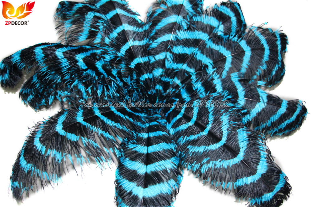 Zpdecor Feathers Wholsale Striped Ostrich Feathers
