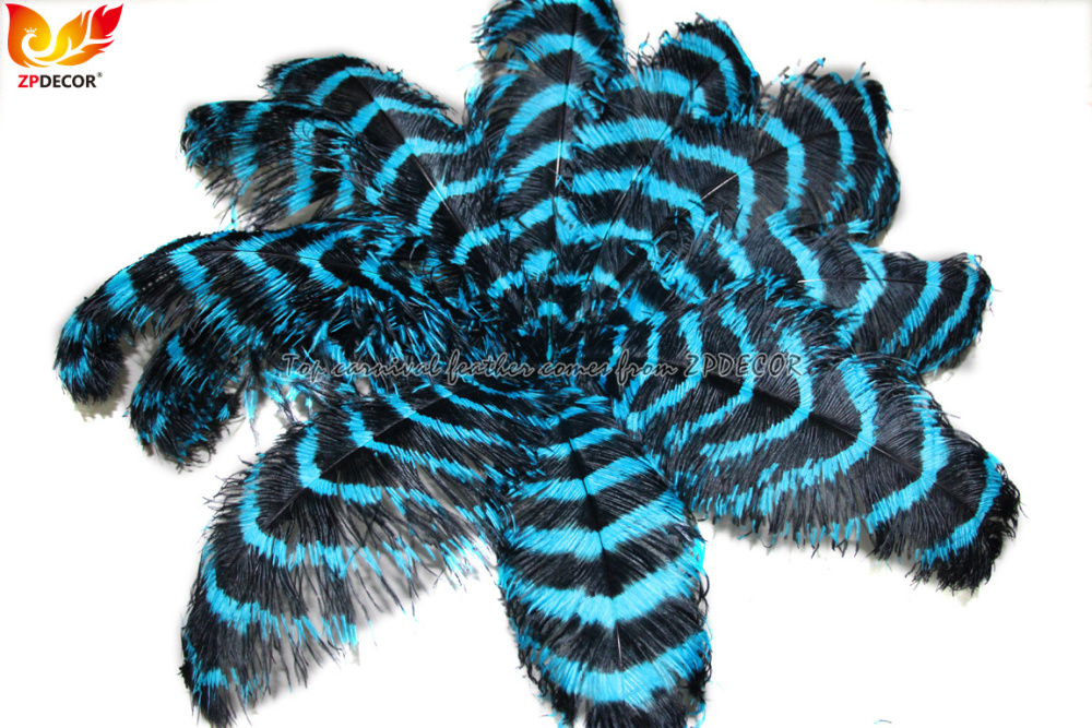 Zpdecor Feathers Wholsale Striped Ostrich Feathers