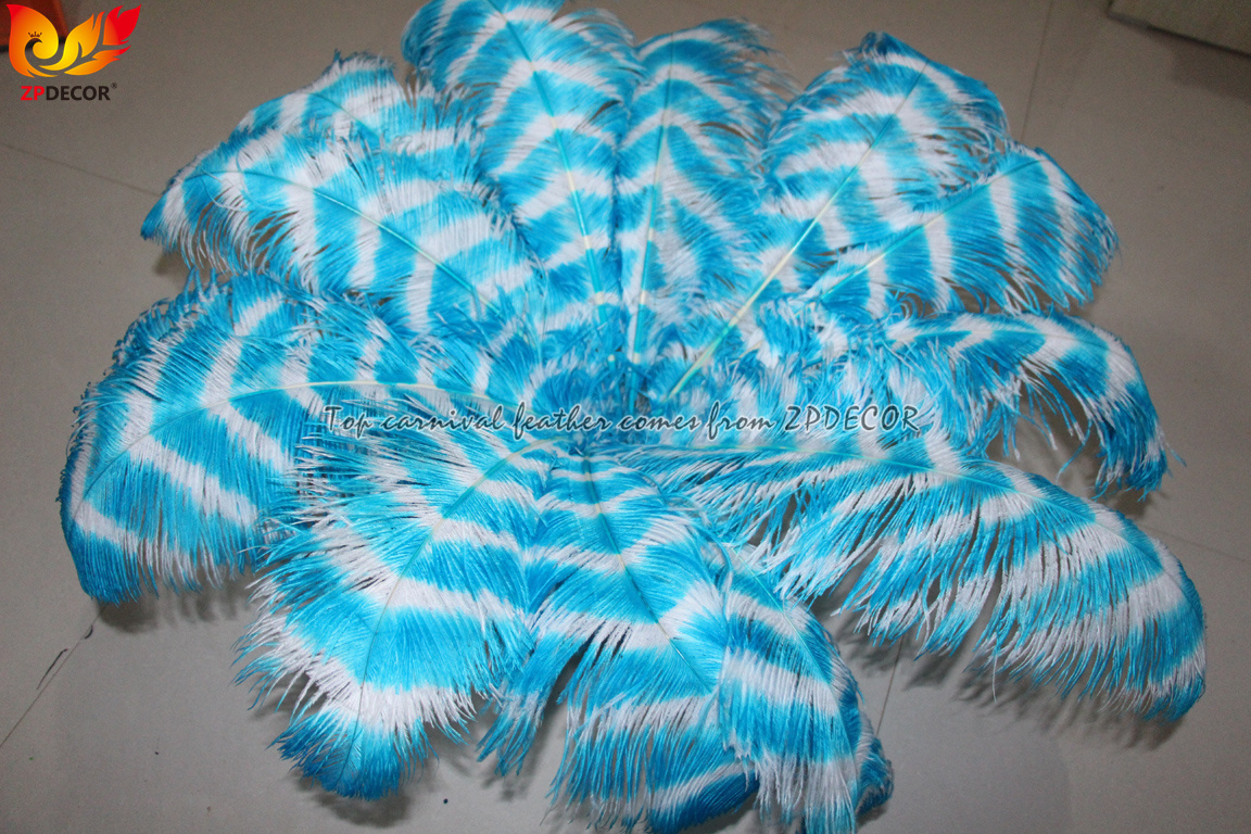 Zpdecor Feathers Wholsale Striped Ostrich Feathers