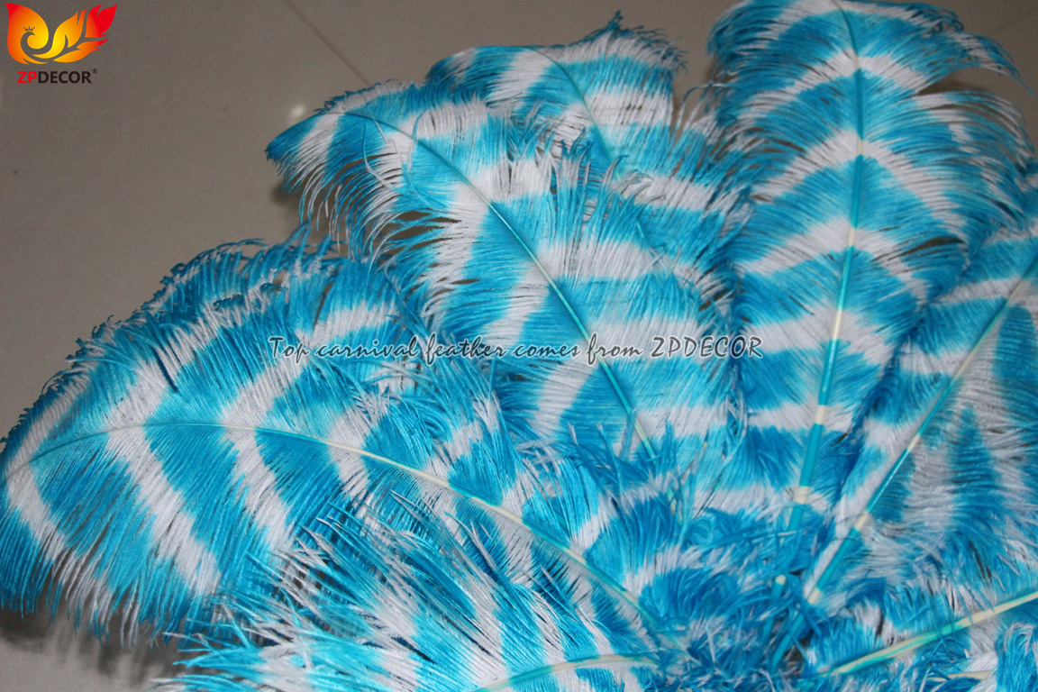 Zpdecor Feathers Wholsale Striped Ostrich Feathers