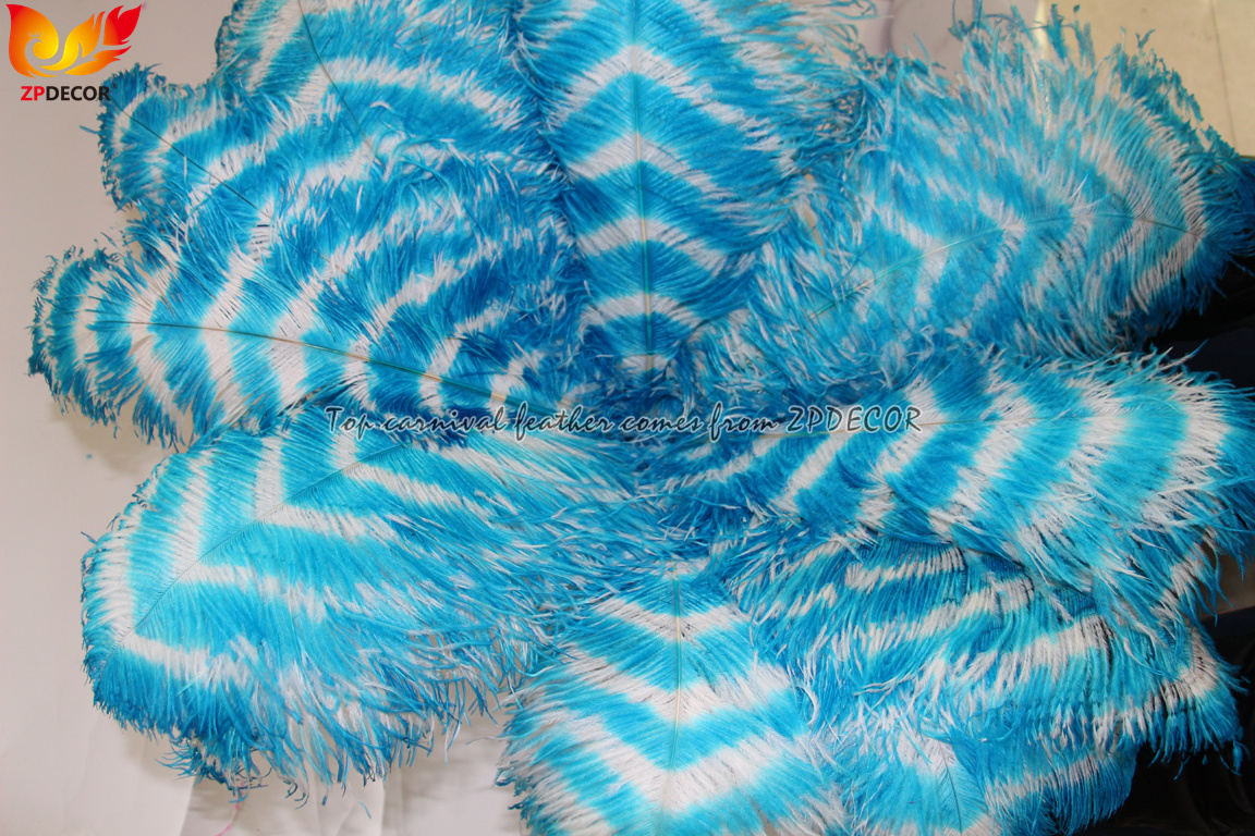 Zpdecor Feathers Wholsale Striped Ostrich Feathers