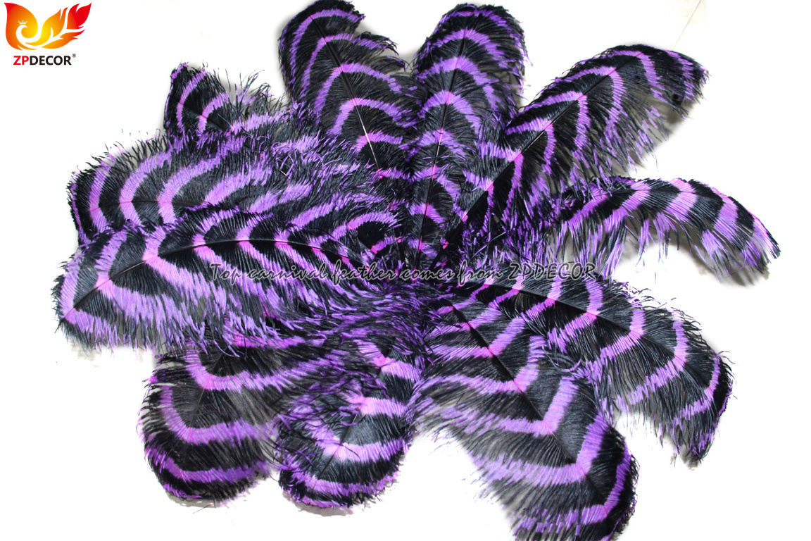Zpdecor Feathers Wholsale  Striped Ostrich Feathers
