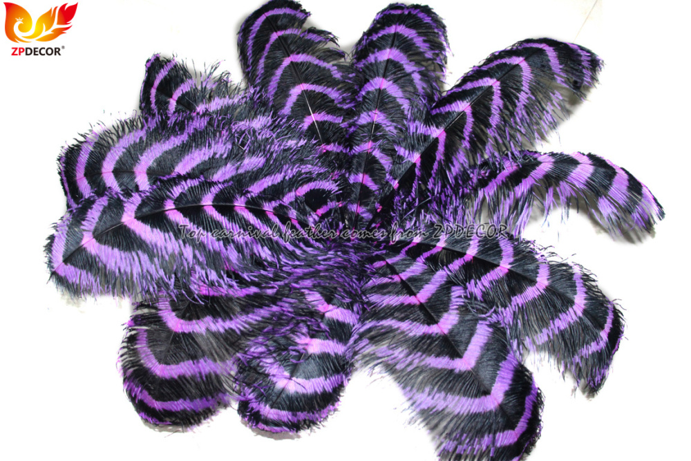 Zpdecor Feathers Wholsale  Striped Ostrich Feathers