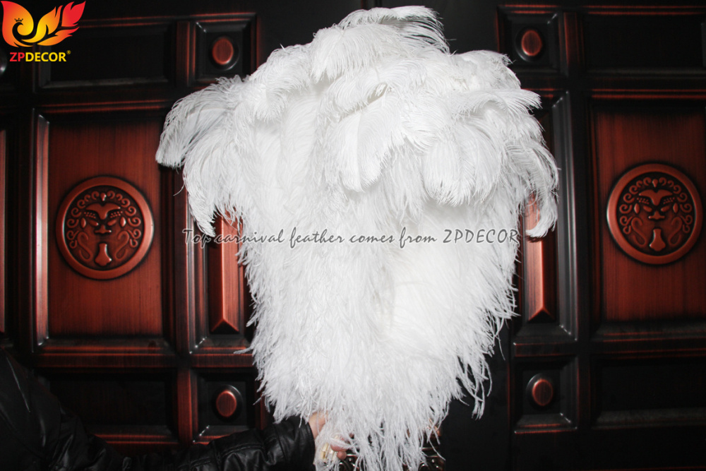 Zpdecor Feathers Factory Wholsale 70-75cm Large White Ostrich Feathers