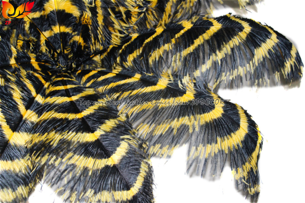 Zpdecor Feathers Wholsale Striped Ostrich Feathers