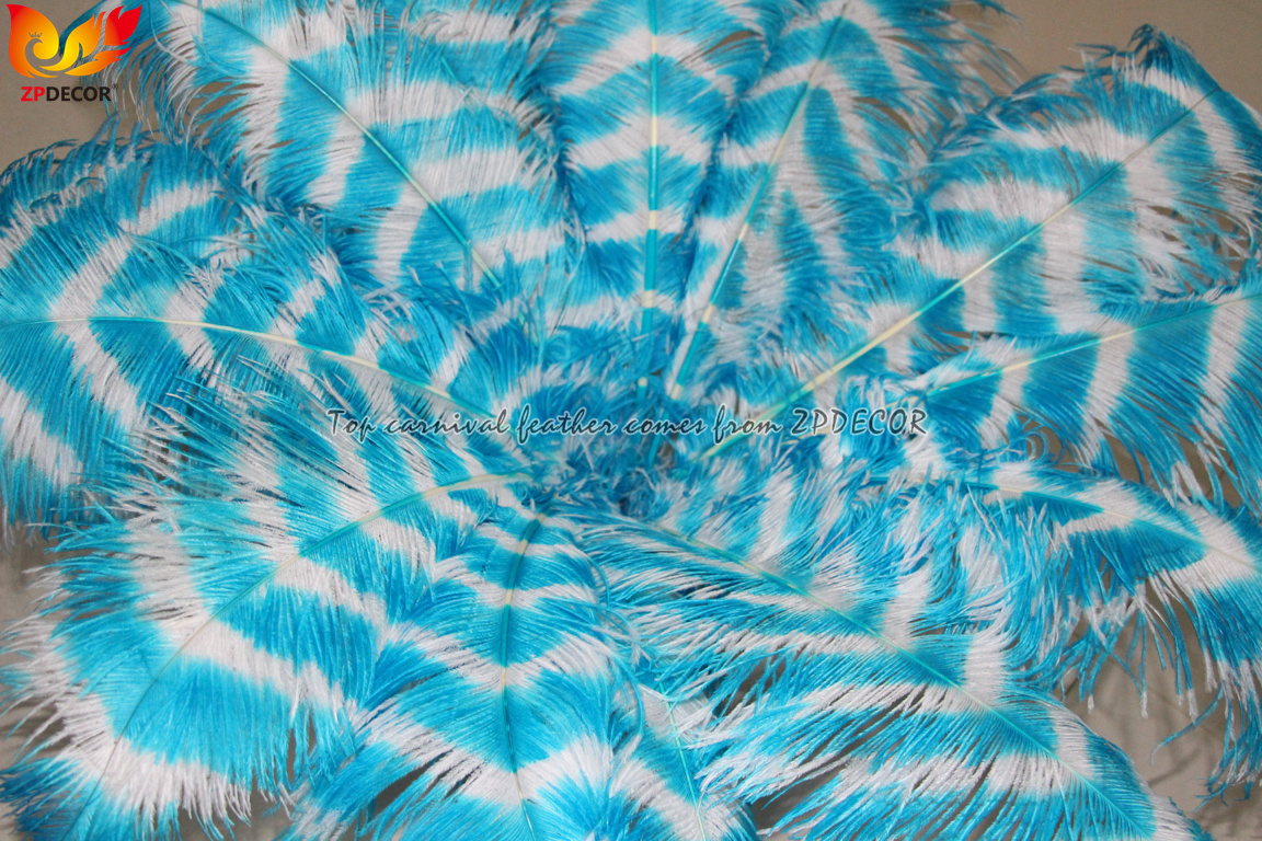Zpdecor Feathers Wholsale Striped Ostrich Feathers