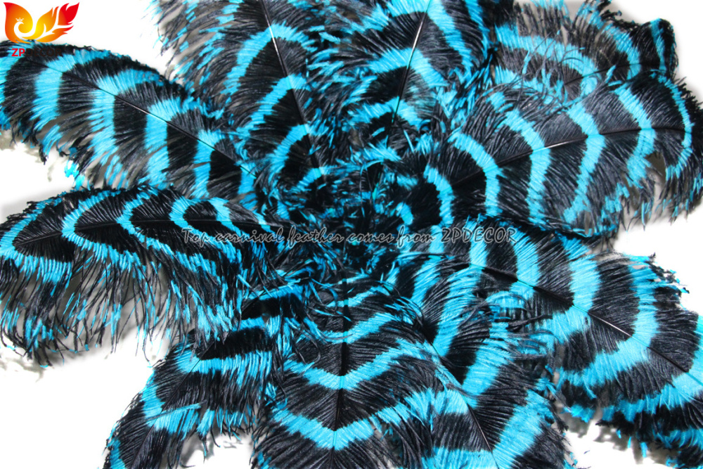 Zpdecor Feathers Wholsale Striped Ostrich Feathers