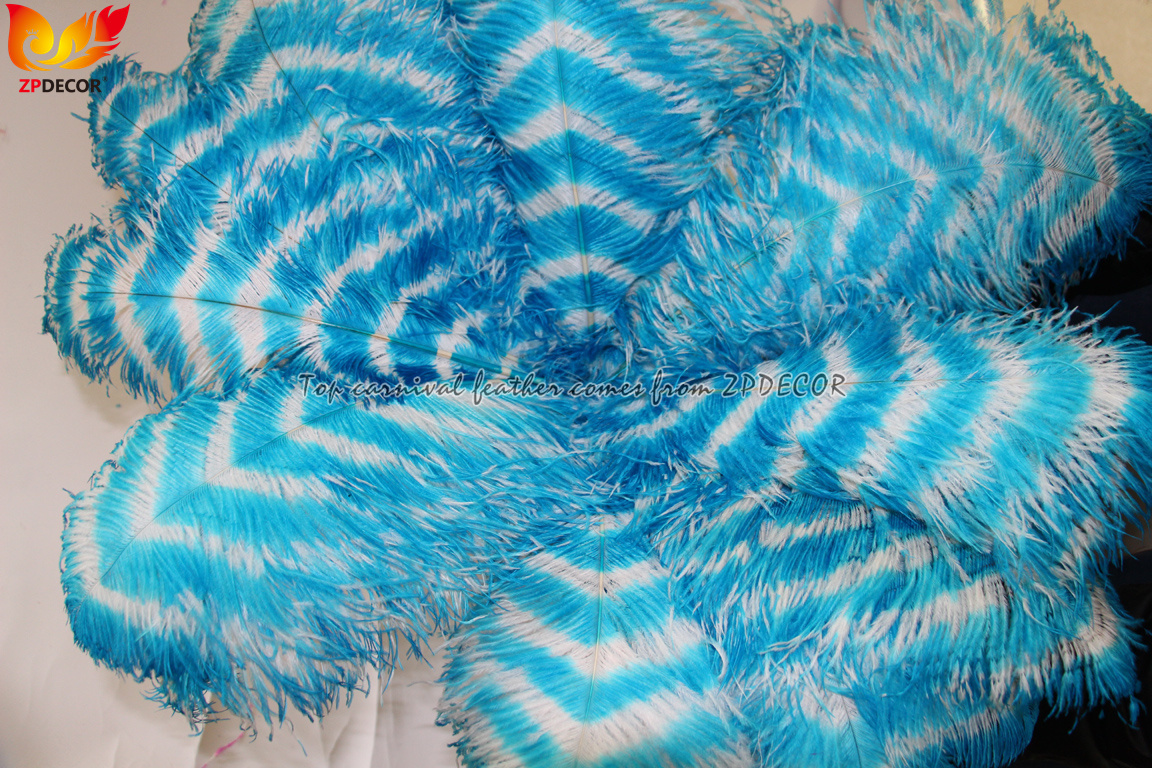 Zpdecor Feathers Wholsale Striped Ostrich Feathers