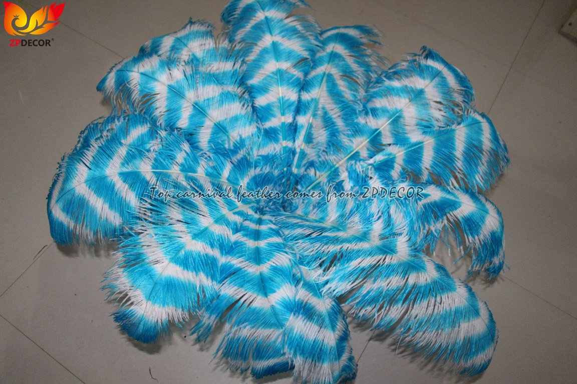 Zpdecor Feathers Wholsale Striped Ostrich Feathers