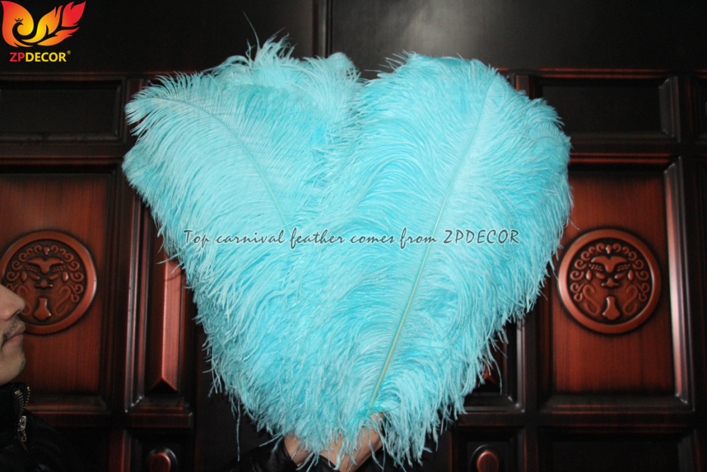 Zpdecor Feathers Wholsale Light Blue Ostrich Feathers