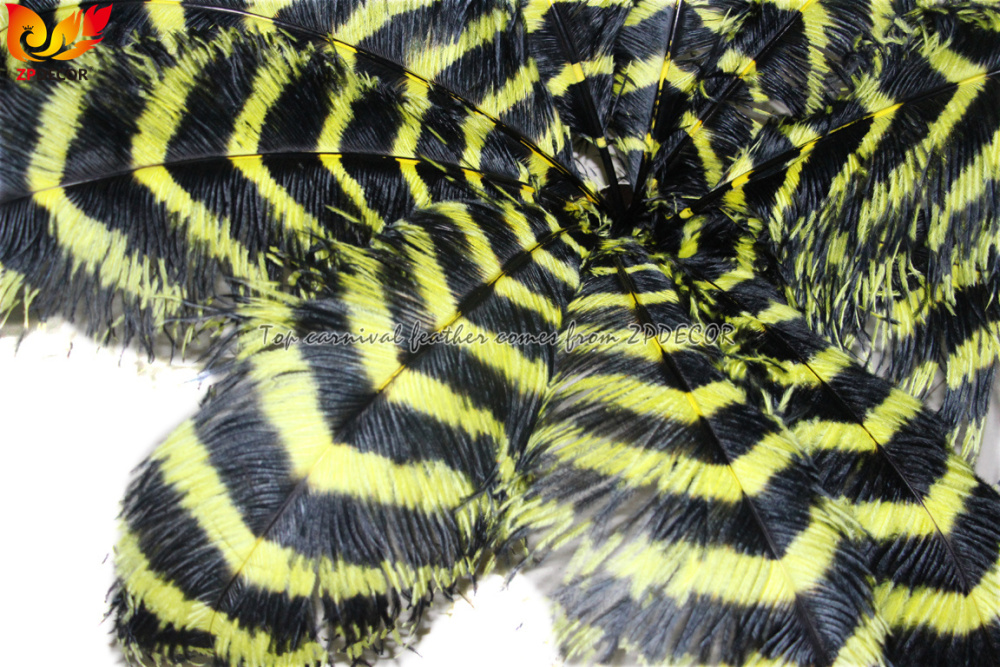 Zpdecor Feathers Wholsale Striped Ostrich Feathers