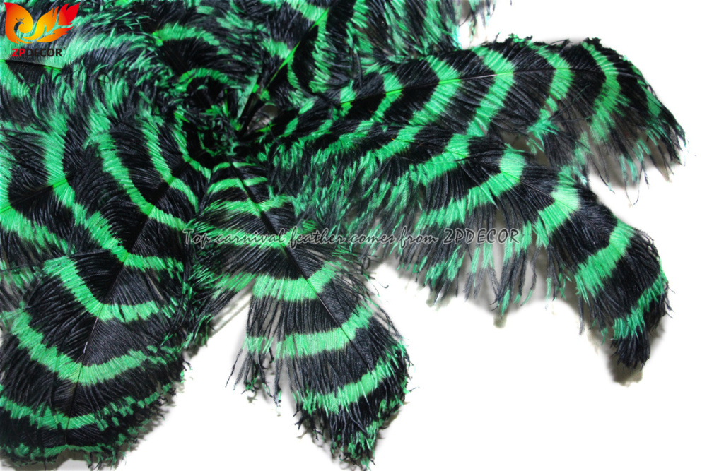 Zpdecor Feathers Wholsale Striped Ostrich Feathers