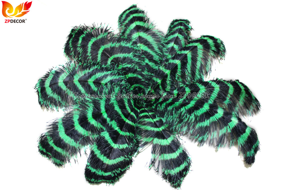Zpdecor Feathers Wholsale Striped Ostrich Feathers
