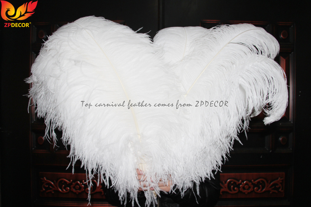 Zpdecor Feathers Factory Wholsale 70-75cm Large White Ostrich Feathers