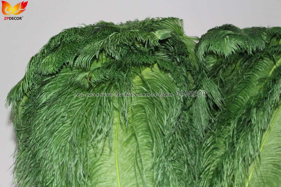 Zpdecor Feathers Wholsale 70-75cm Olive Green Ostrich Feathers