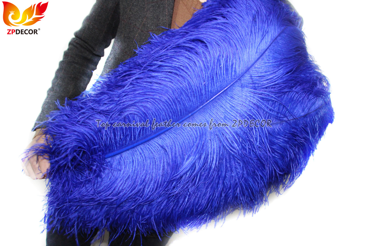 Zpdecor Feathers Factory Wholsale 70-75 cm Royal Blue Ostrich Feathers
