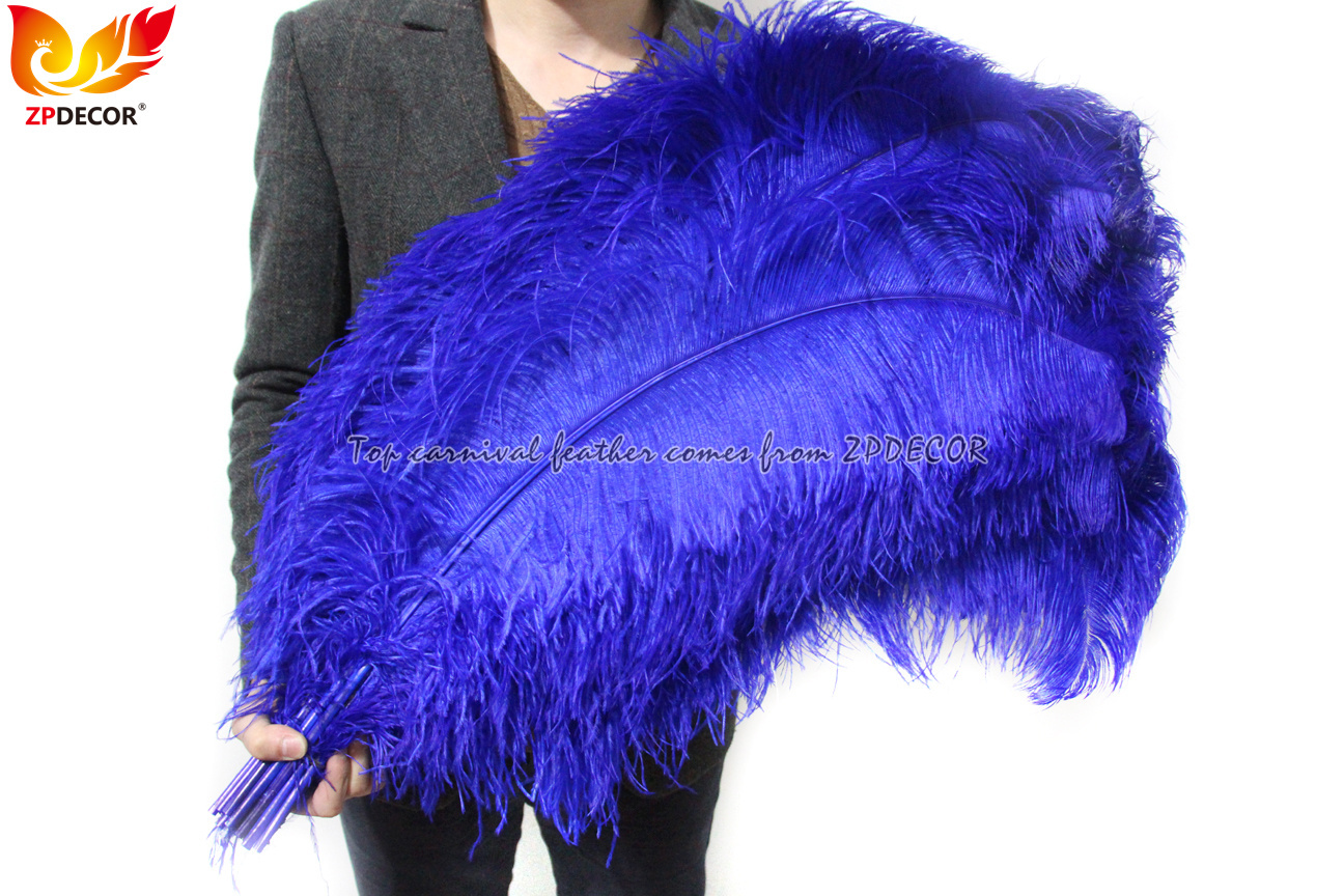Zpdecor Feathers Factory Wholsale 70-75 cm Royal Blue Ostrich Feathers