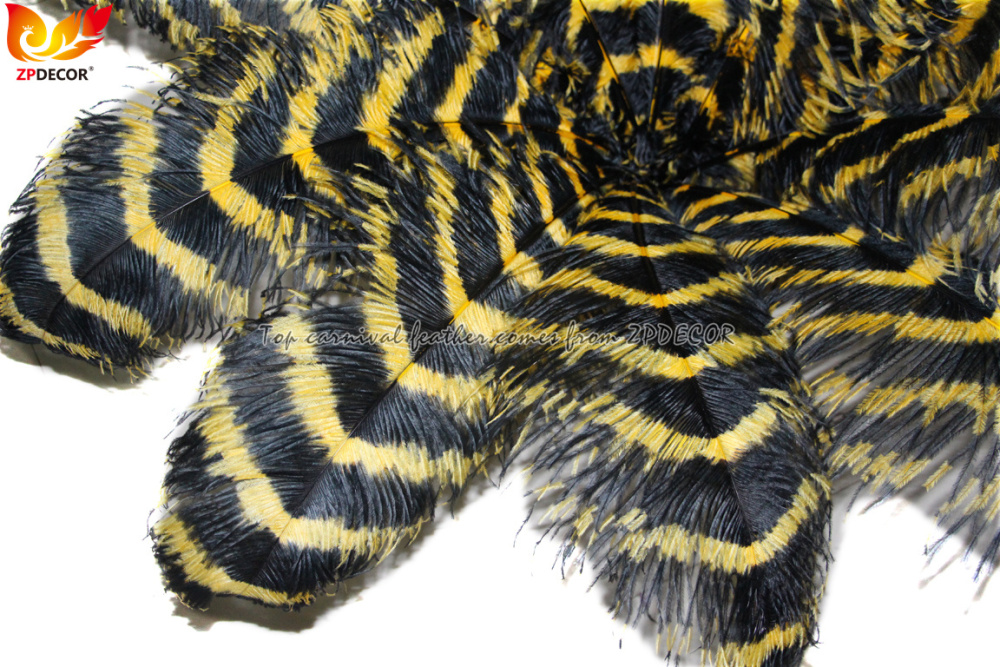 Zpdecor Feathers Wholsale Striped Ostrich Feathers