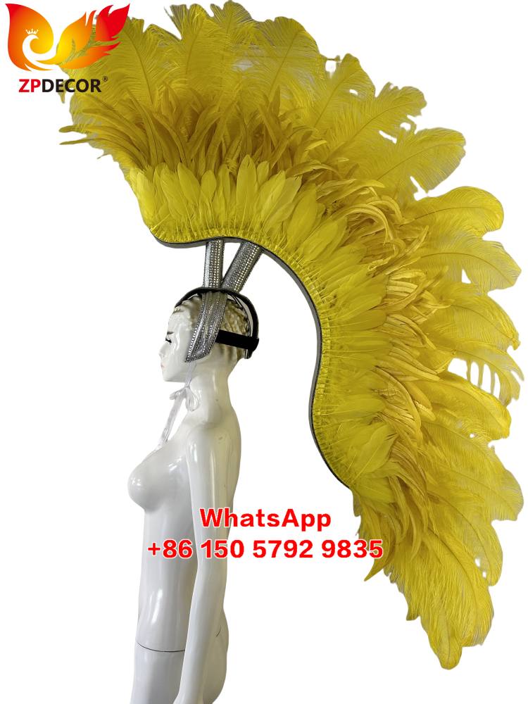 Zpdecor Feathers Factory Handmade Customized Feathers Headpiece for Carnival Costumes