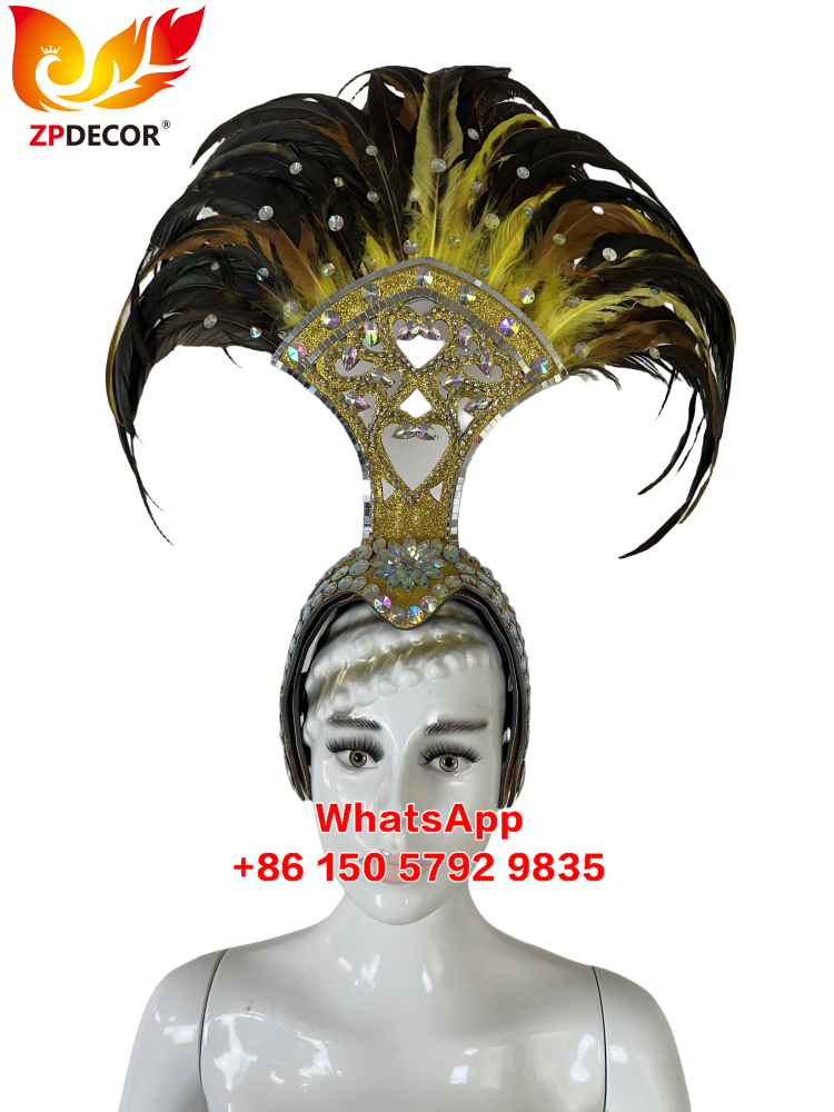 Zpdecor Feathers Factory Handmade Customized Feathers Headpiece for Carnival Costumes