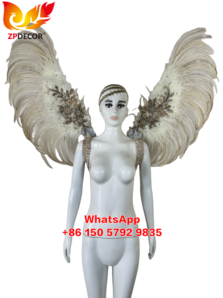 Zpdecor Feathers Wholsale Rooster Tail Feathers Wing for Dance and Carnival