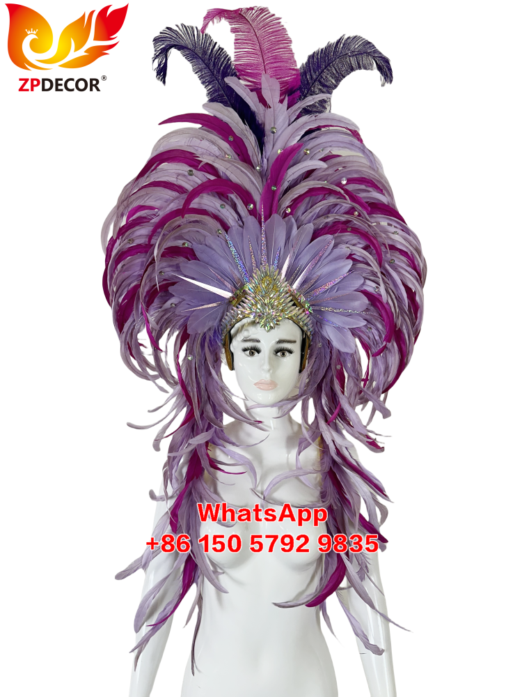 Zpdecor Feathers Factory Wholsale Handmade Headpiece for Carnival