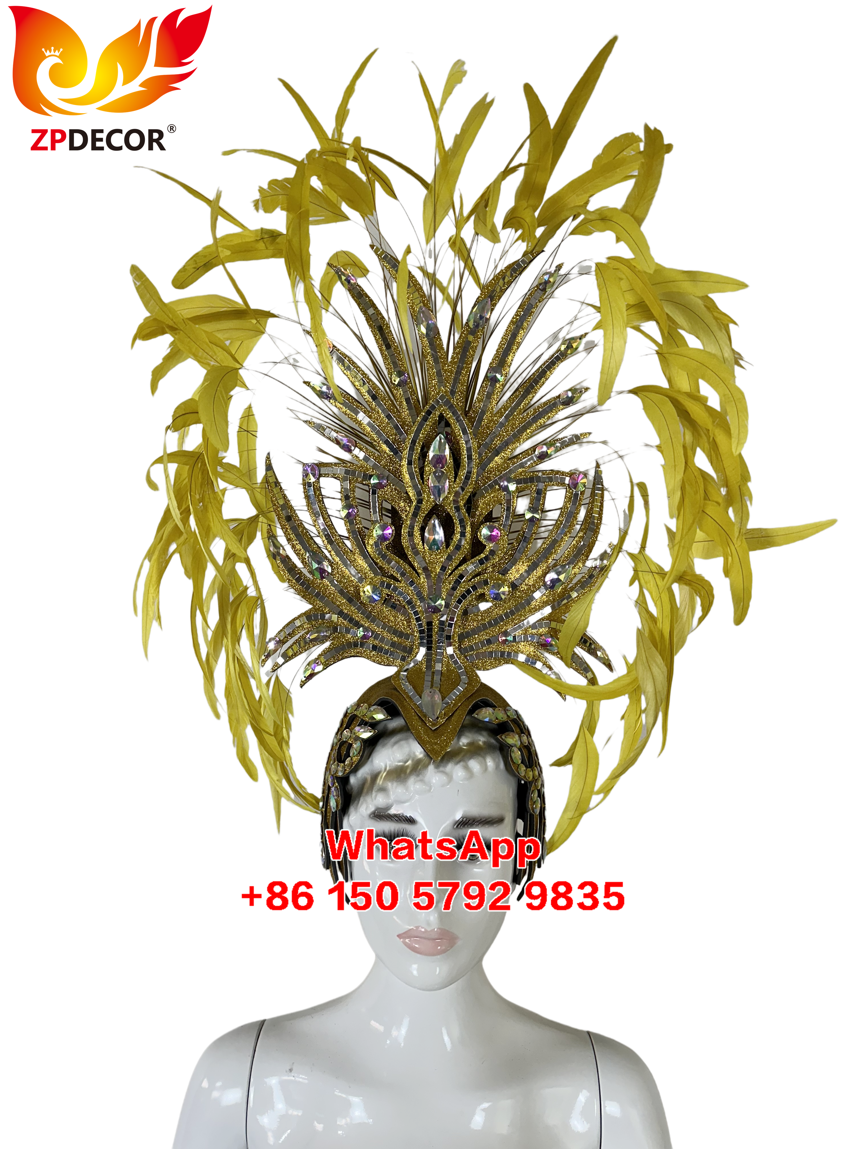 Zpdecor Feathers Factory Wholsale Handmade Headpiece for Carnival