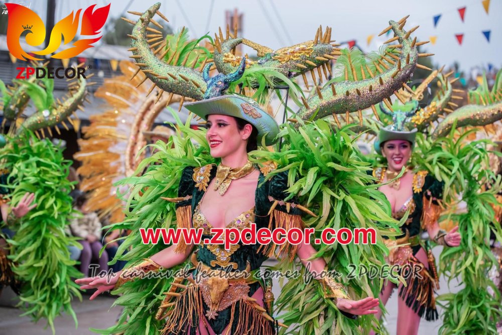 Zpdecor Feathers Factory Wholesale Rooster Coque Feathers Boa for Carnival Costumes