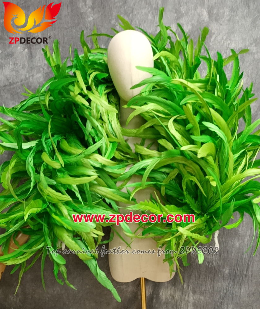 Zpdecor Feathers Factory Wholesale Rooster Coque Feathers Boa for Carnival Costumes
