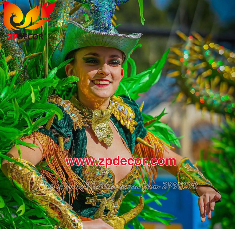 Zpdecor Feathers Factory Wholesale Rooster Coque Feathers Boa for Carnival Costumes