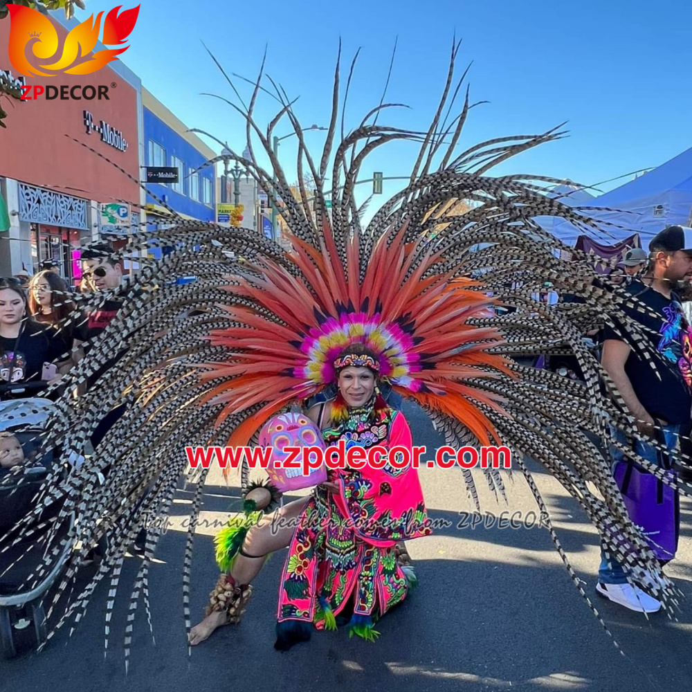 Zpdecor Wholesale Natural Reeves Pheasant Tail Feathers for Carnival Costumes