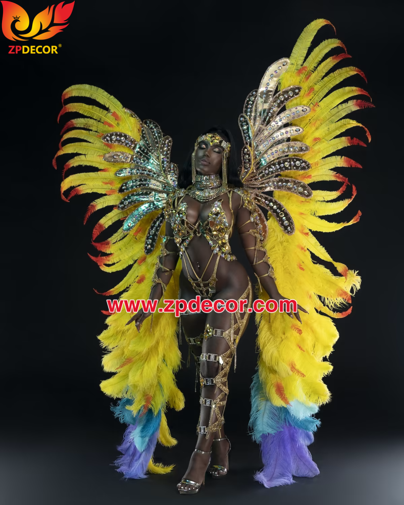 Zpdecor Feathers Factory Wholesale Trimmed Ostrich Nandu Feathers for Carnival Costumes