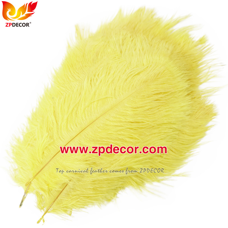 Zpdecor Feathers Factory Wholesale 15-20 cm White and Dyed Ostrich Feathers for Wedding Decoration