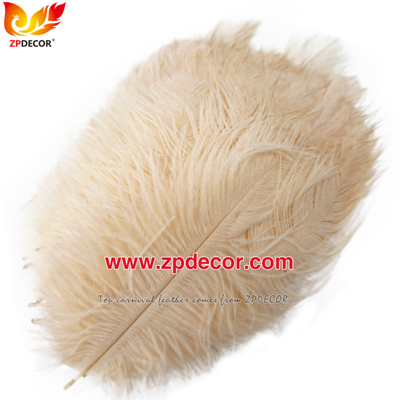Zpdecor Feathers Factory Wholesale 15-20 cm White and Dyed Ostrich Feathers for Wedding Decoration
