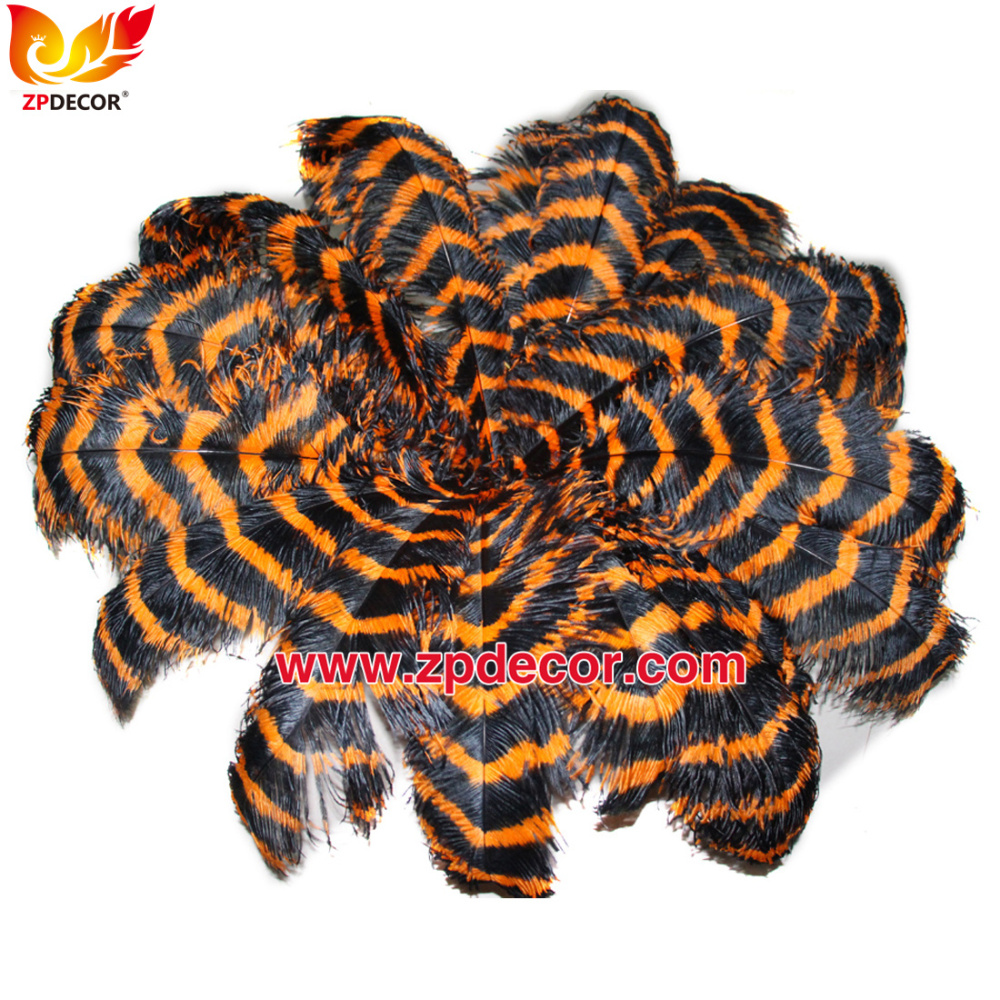 Zpdecor Feathers Wholsale Striped Ostrich Feathers