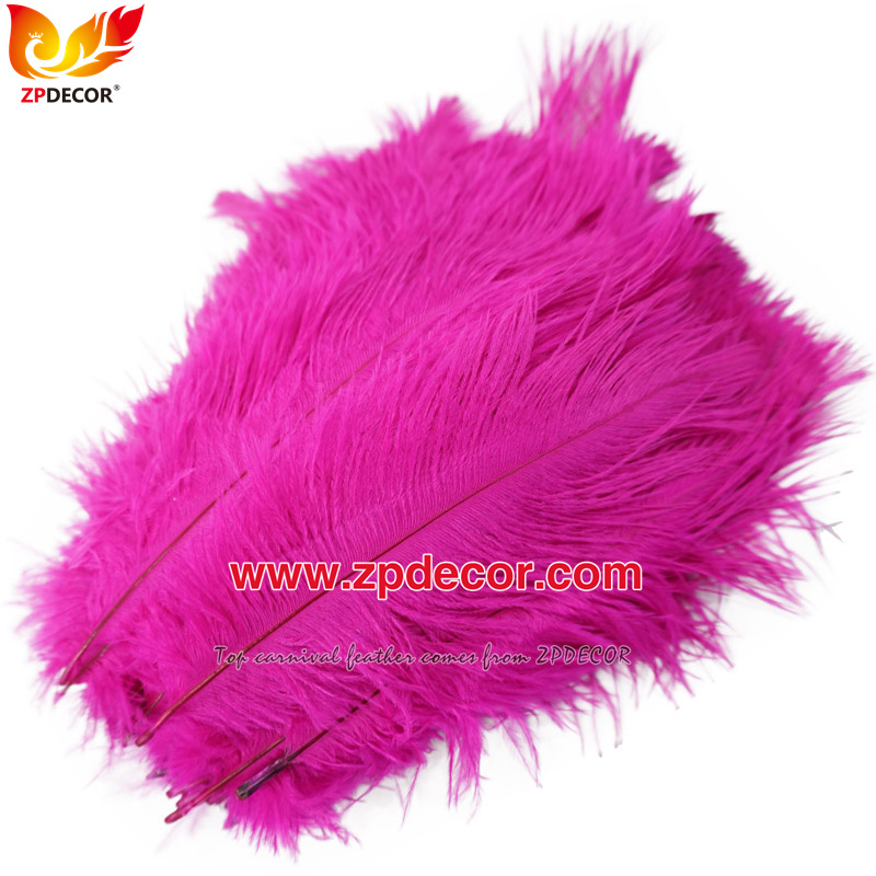 Zpdecor Feathers Factory Wholesale 15-20 cm White and Dyed Ostrich Feathers for Wedding Decoration