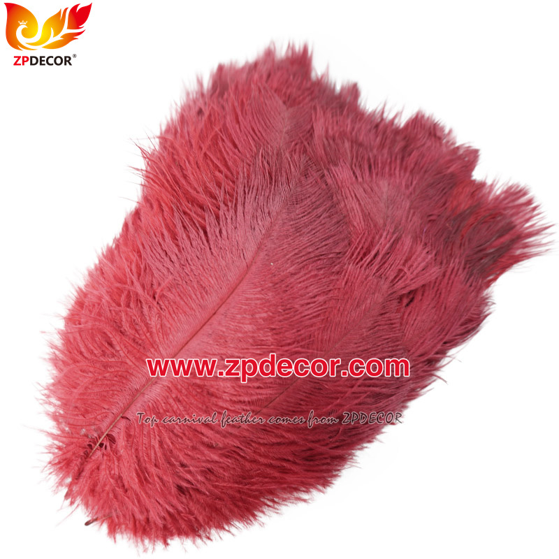 Zpdecor Feathers Factory Wholesale 15-20 cm White and Dyed Ostrich Feathers for Wedding Decoration