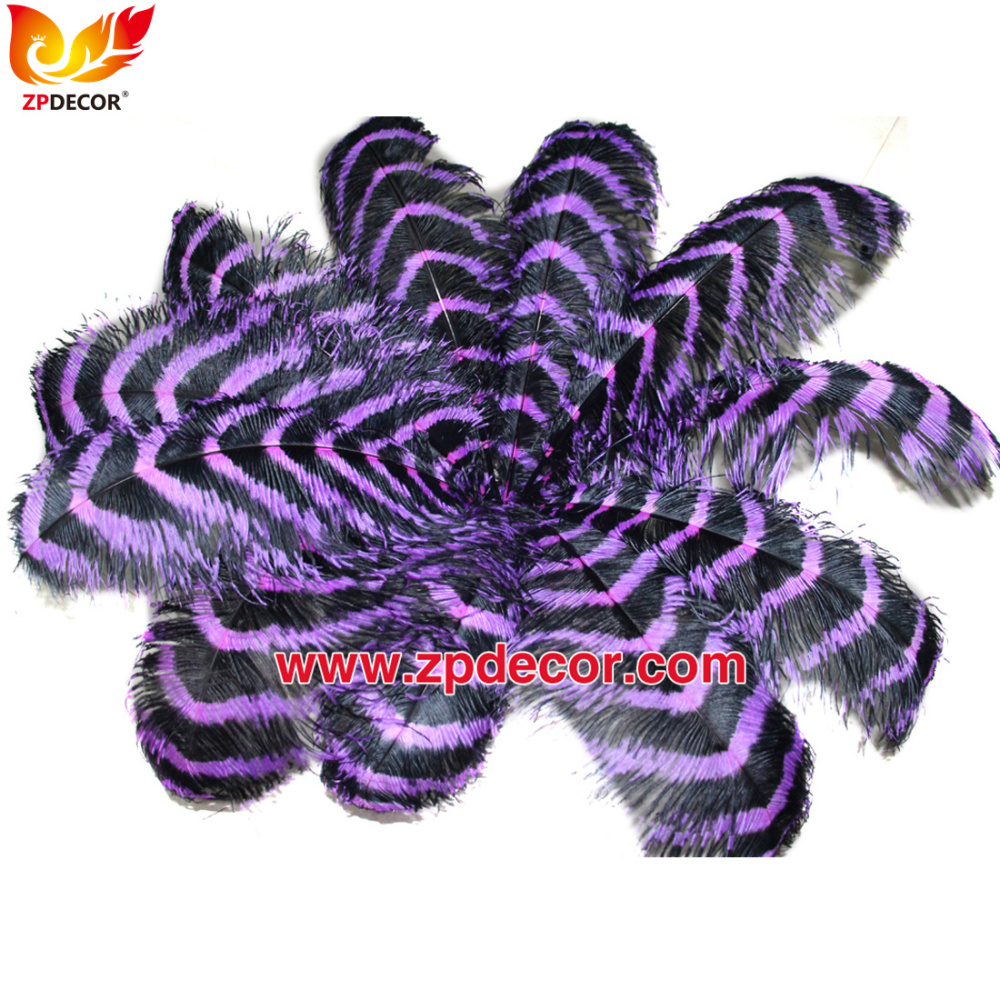Zpdecor Feathers Wholsale  Striped Ostrich Feathers