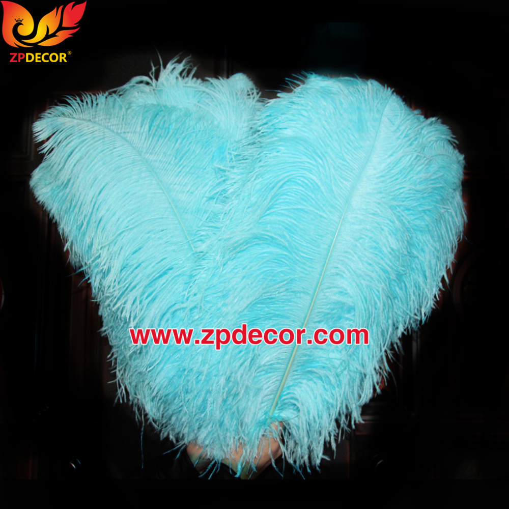 Zpdecor Feathers Wholsale Light Blue Ostrich Feathers