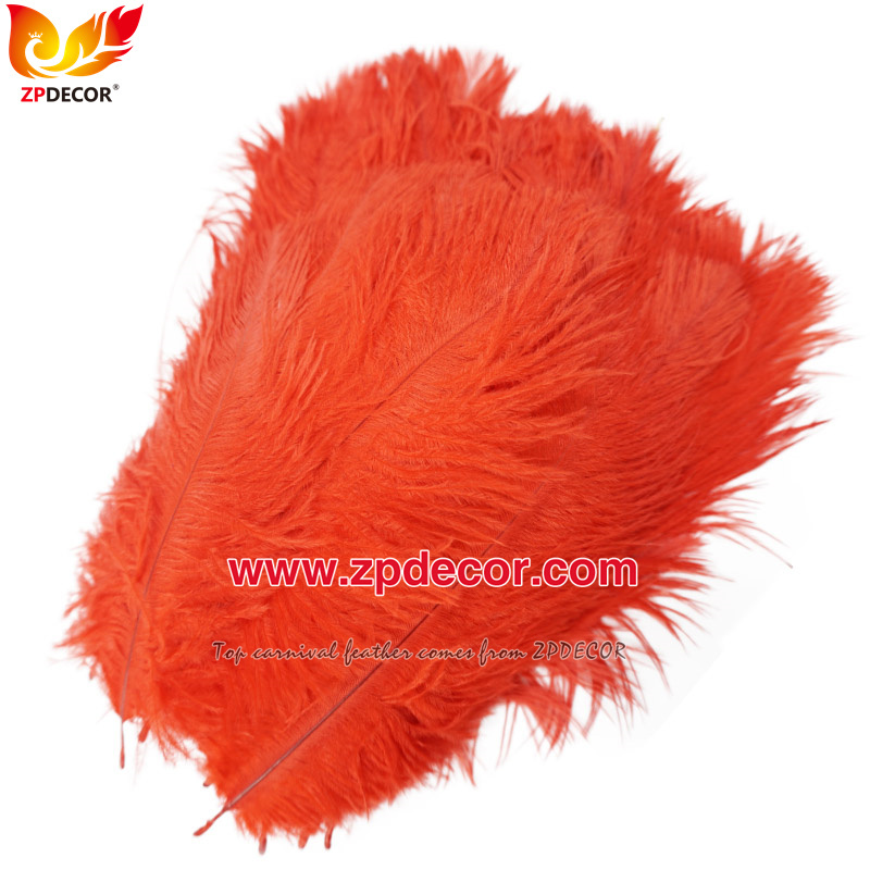 Zpdecor Feathers Factory Wholesale 15-20 cm White and Dyed Ostrich Feathers for Wedding Decoration
