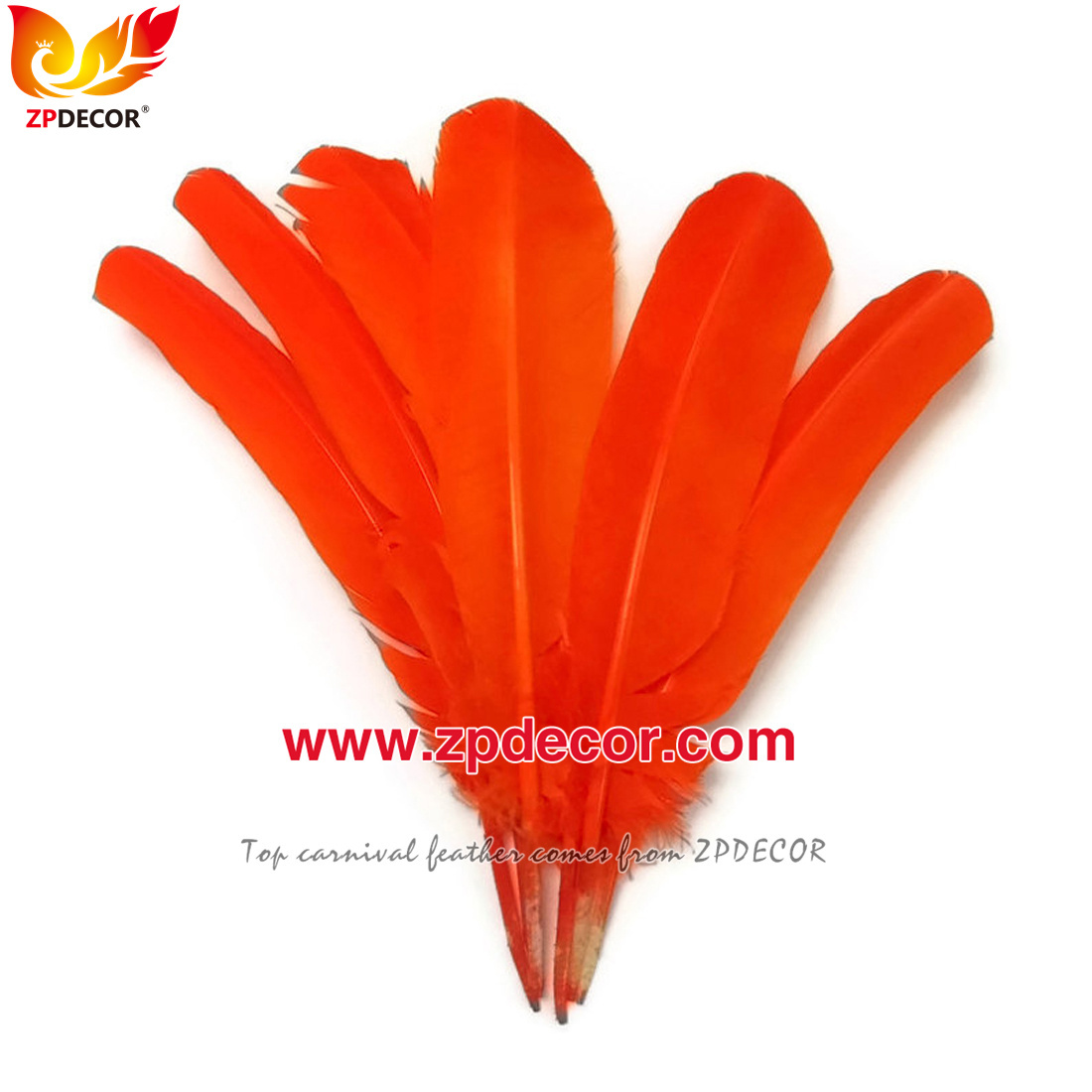 Zpdecor Feathers Factory Wholesale 40-45 cm Directly Dyed Purple Rooster Coque Tail Feathers for Funny Carnival Costume
