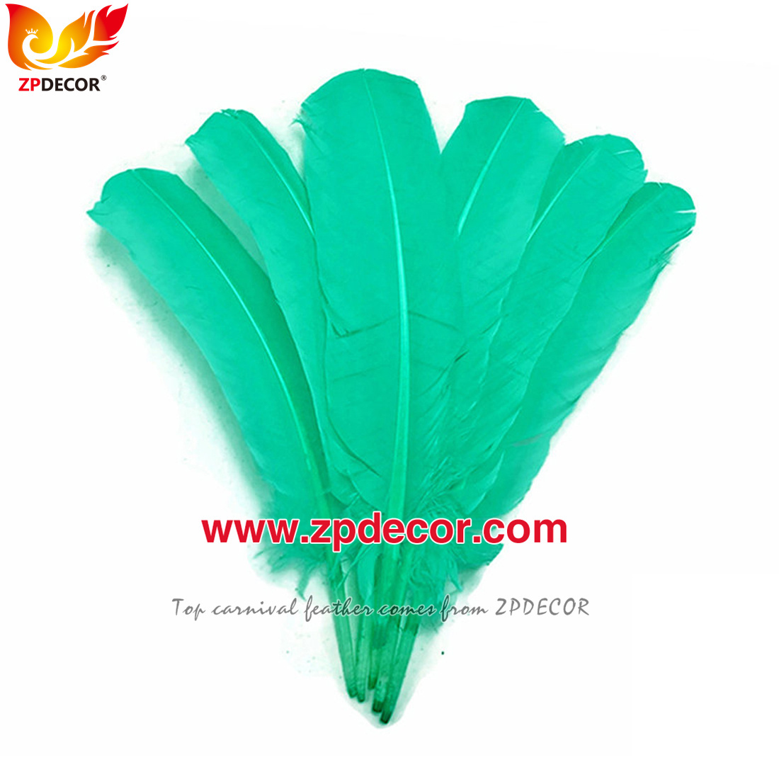Zpdecor Feathers Factory Wholesale 40-45 cm Directly Dyed Purple Rooster Coque Tail Feathers for Funny Carnival Costume