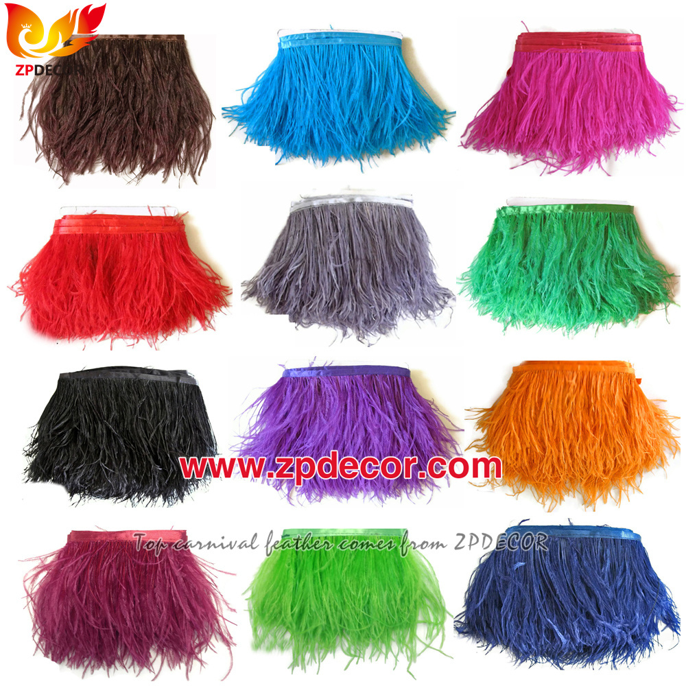 Zpdecor Feathers Factory Wholesale 40-45 cm Directly Dyed Mix Colors Rooster Coque Tail Feathers for Bahams Jankanoo Carnival Costumes