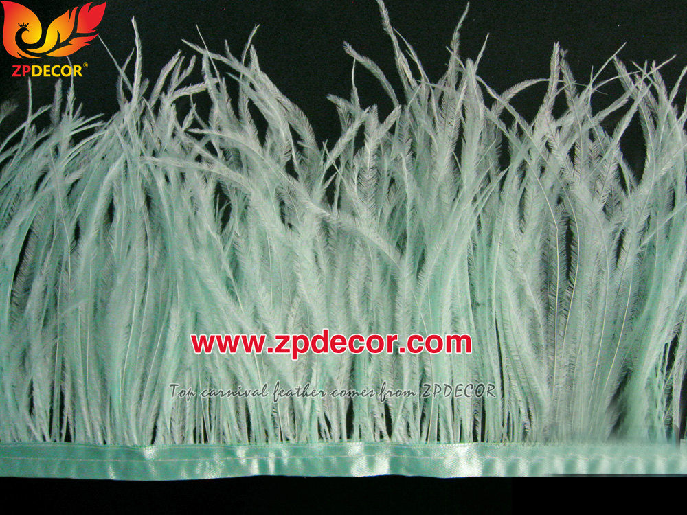 Zpdecor Feathers Factory Wholesale 10-15cm cm Ostrich Feathers Trim for Fashion Costumes Design