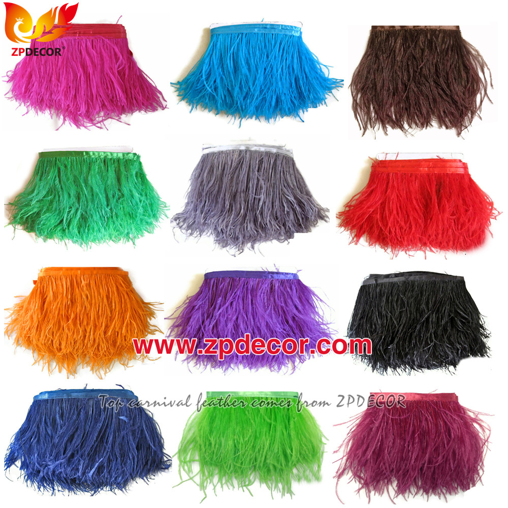 Zpdecor Feathers Factory Wholesale 40-45 cm Directly Dyed Mix Colors Rooster Coque Tail Feathers for Bahams Jankanoo Carnival Costumes