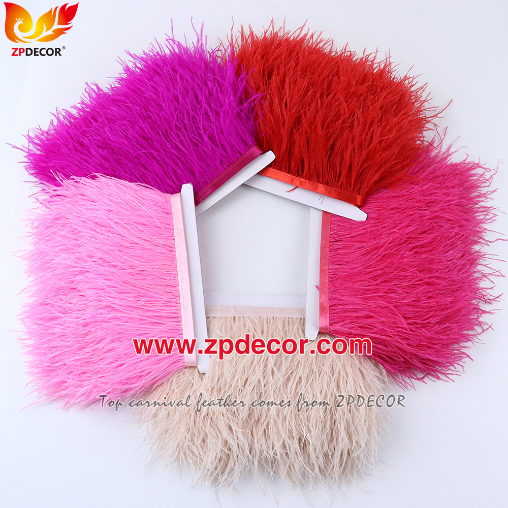 Zpdecor Feathers Factory Wholesale 40-45 cm Directly Dyed Mix Colors Rooster Coque Tail Feathers for Bahams Jankanoo Carnival Costumes
