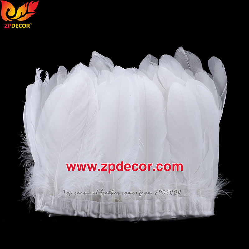 Zpdecor Feathers Factory Wholesale Stock More than 20 Colors 10-15 cm Fluffy Ostrich Feather Fringe Trim for Fashion Costumes  and Jewelry Design