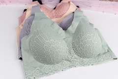 seamless yoga push up sports ice silk sticky foam plus size sexy women lingerie and bra manufacturer